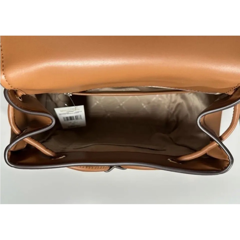 MICHAEL KORS PHOEBE MEDIUM DRAWSTRING BACKPACK SHOULDER BAG Vanilla NWT - Picture 6 of 7